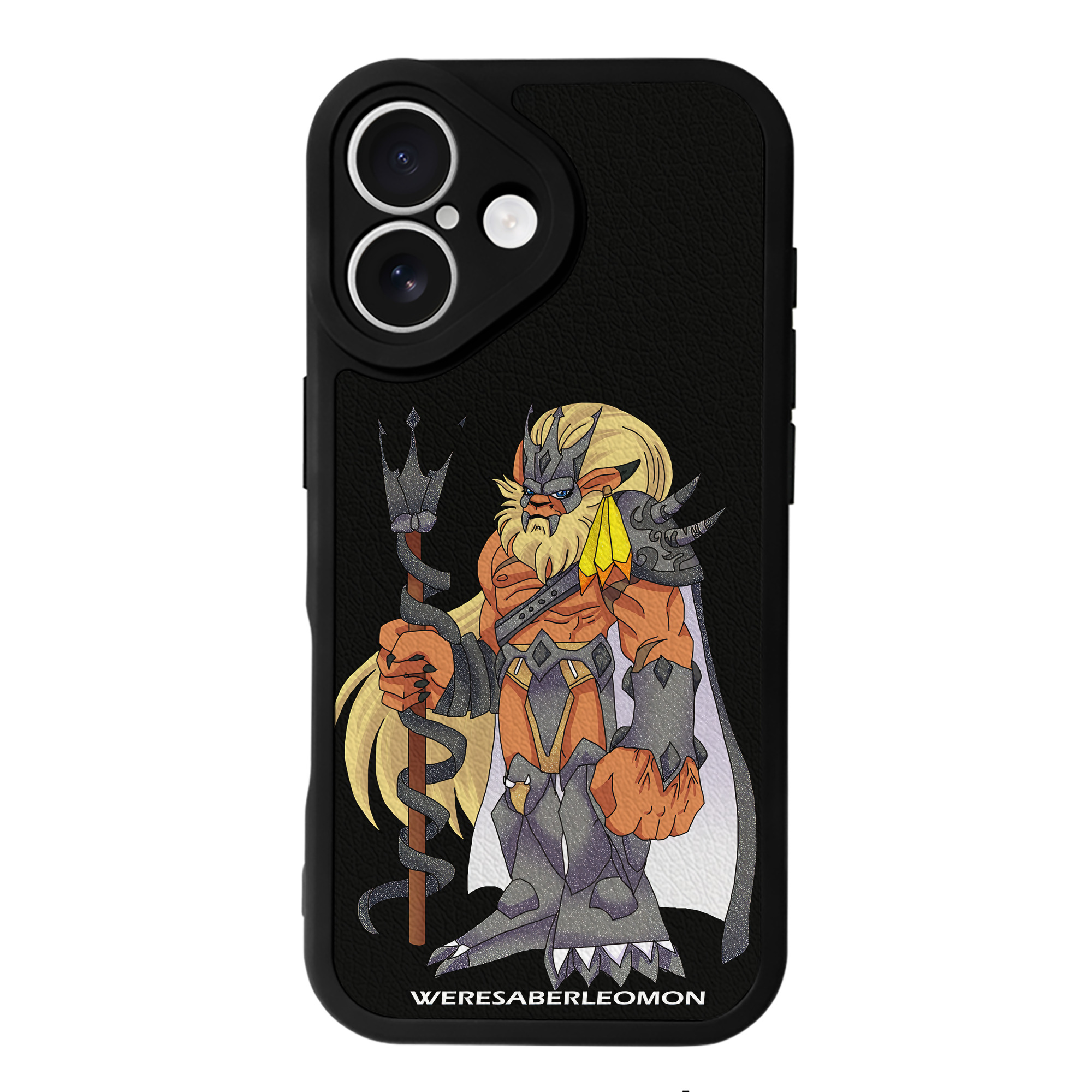 （画像用） Digimon デジタルモンスター/デジモン 【iPhone 16シリーズ対応】シリコンスマホケース（レザー調） 材質：シリコン